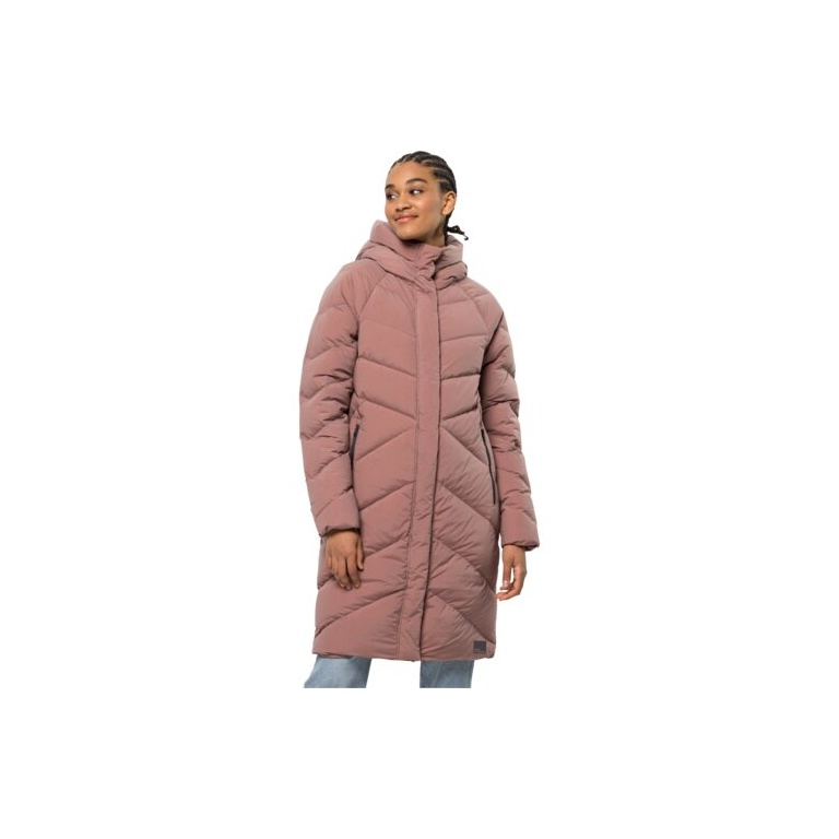 Jack Wolfskin Wintermantel Marienplatz Coat (winddicht, sehr wasserabweisend) rosa Damen